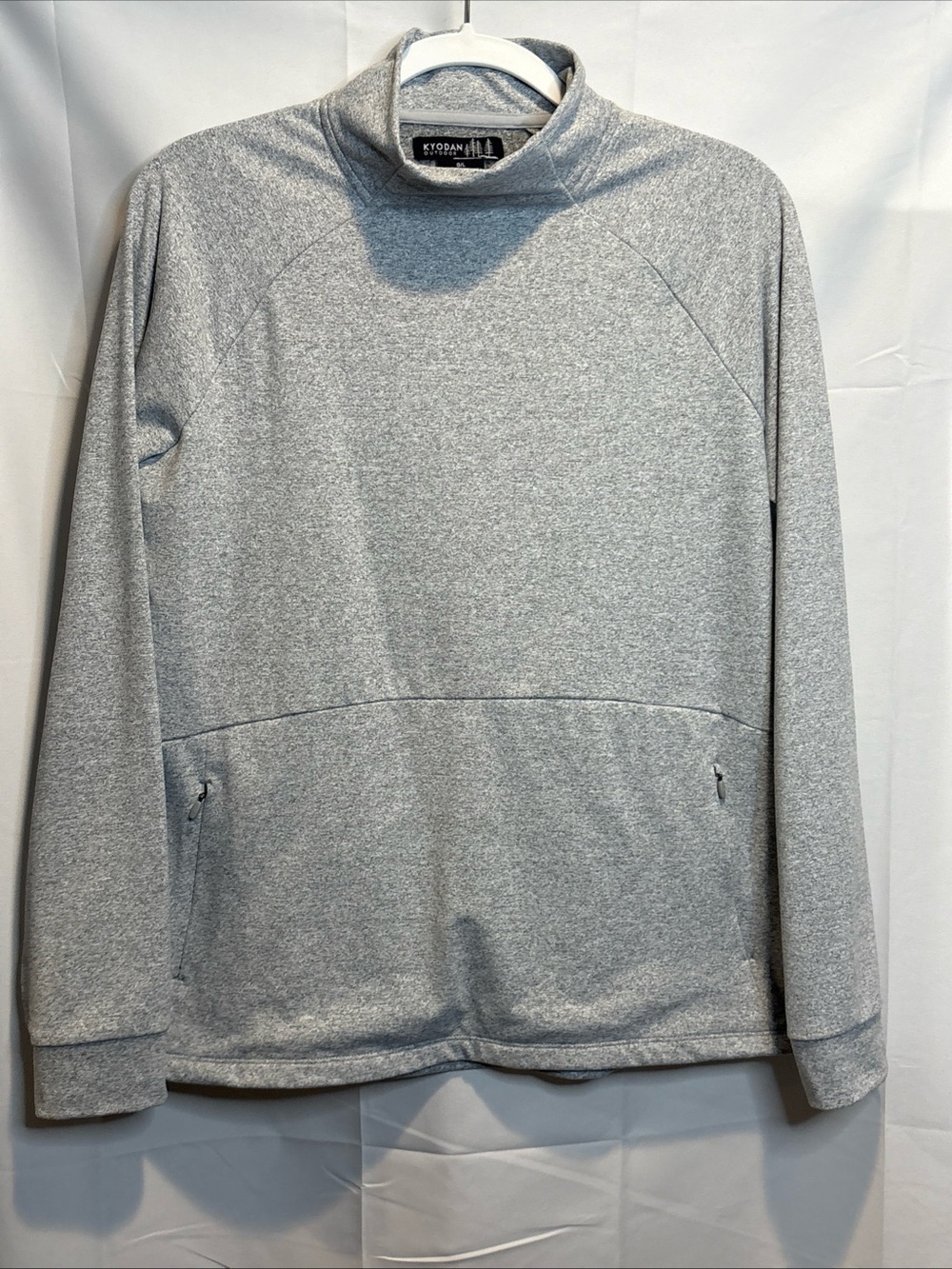 Kyodan Light Heather Gray Mock Neck Sweatshirt